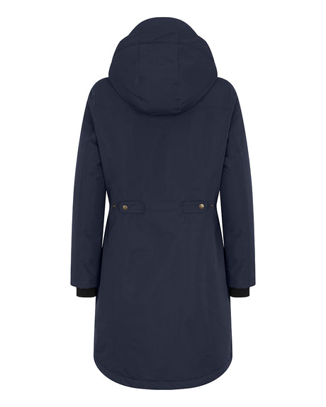 Hoggs of Fife Walker Ladies Long Coat #colour_navy